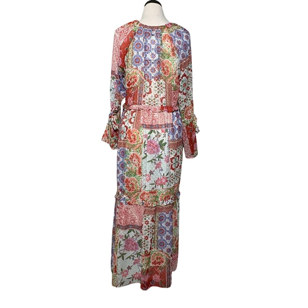 NWT Zara SZ M Multicolor Flowy Dress - Picture 5 of 8